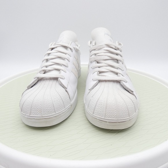 Adidas La Marque Aux 3 678208 Mens 12 Athletic Shoes White Leather Sneakers - Picture 2 of 11